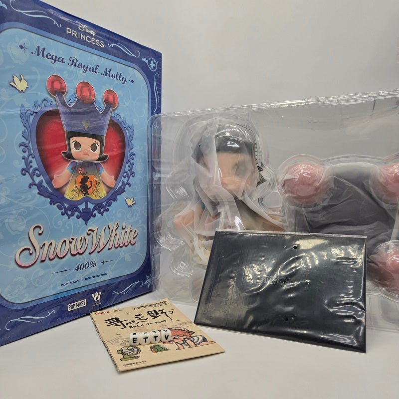 POPMART MEGA ROYAL MOLLY Snow White 400% (PTS Beijing) Sketch + Signed