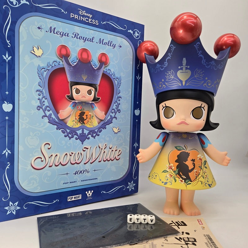 POPMART MEGA ROYAL MOLLY Snow White 400% (PTS Beijing) Signed