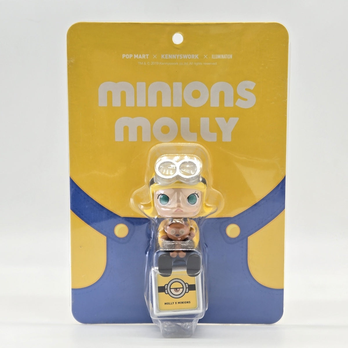 POP MART Minions Molly Blister Pack LE Signed by Kenny Wong STS 2019 w/ COA