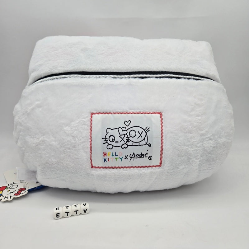 Sanrio Miniso Hello Kitty Andre Saraiva Head Pillow Blanket China Exclusive, NEW