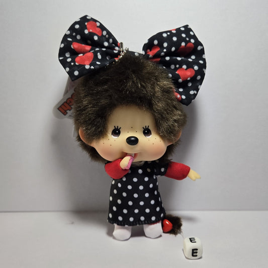 Sekiguchi Monchhichi Bighead Poka Dots Plush – New, Sealed