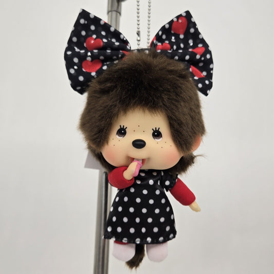 Sekiguchi Monchhichi Bighead Poka Dots Plush – New, Sealed