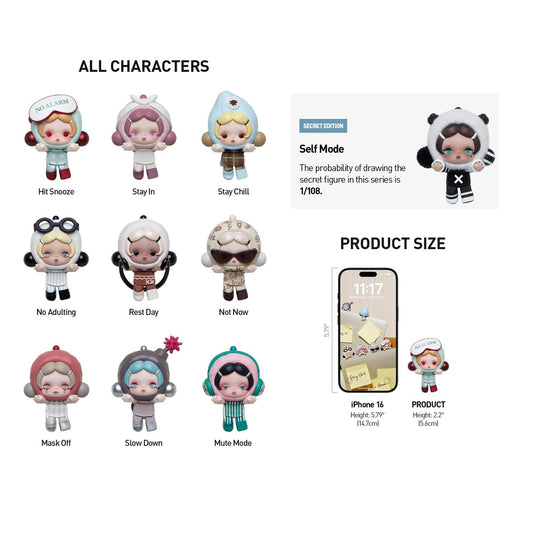 POP MART Pop Attach SKULLPANDA Off Mode Series
