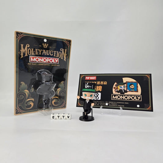 POPMART Molly Auction Monopoly Figure (Blister Pack) – Signed with COA Entry Card