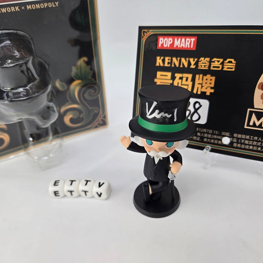 POPMART Molly Auction Monopoly Figure (Blister Pack) – Signed with COA Entry Card