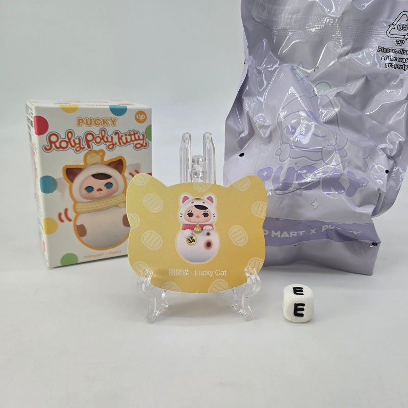 POPMART PUCKY Roly Poly Kitty Series 2024 Secret "Lucky Cat" - NEW