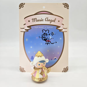 POP MART PUCKY Music Angel Limited Edition Signed + Remarque w/ COA