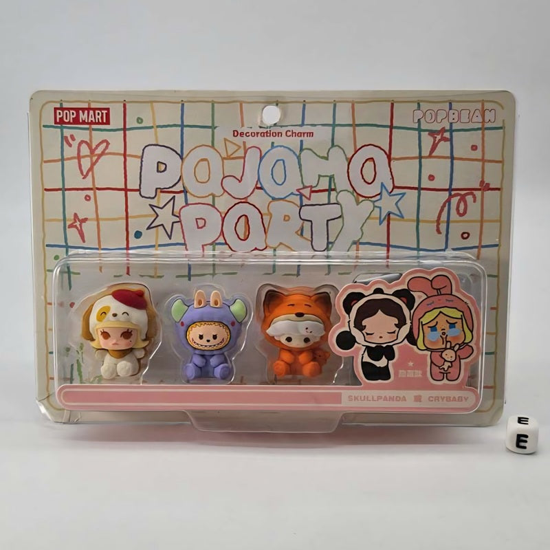 POPMART POPBEAN Pajama Party Set – Molly, Dimoo, Labubu, Skullpanda or Crybaby