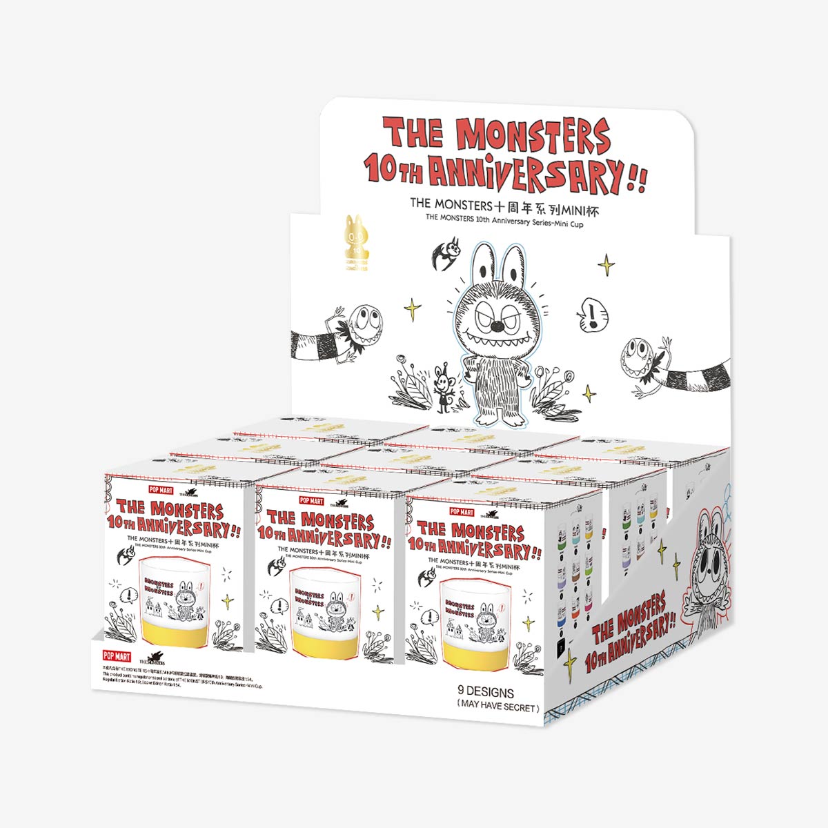 POP MART Labubu THE MONSTERS 10th Anniversary Series Mini Cup