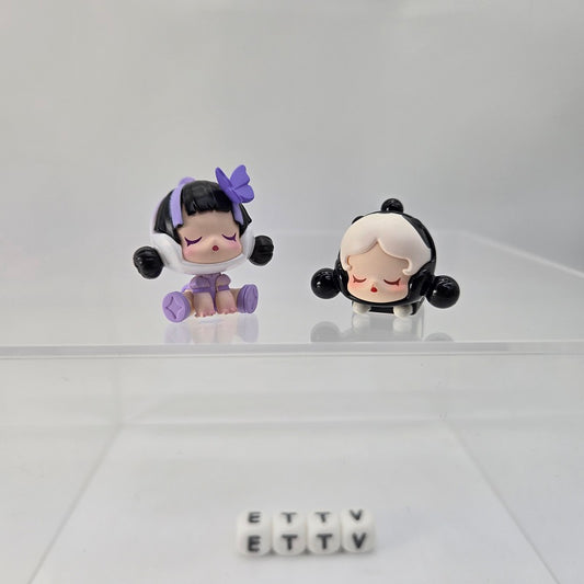 POPMART POPBEAN Skullpanda – Chengdu Mahjong & Shanghai Miss Butterfly (2pc, NEW)