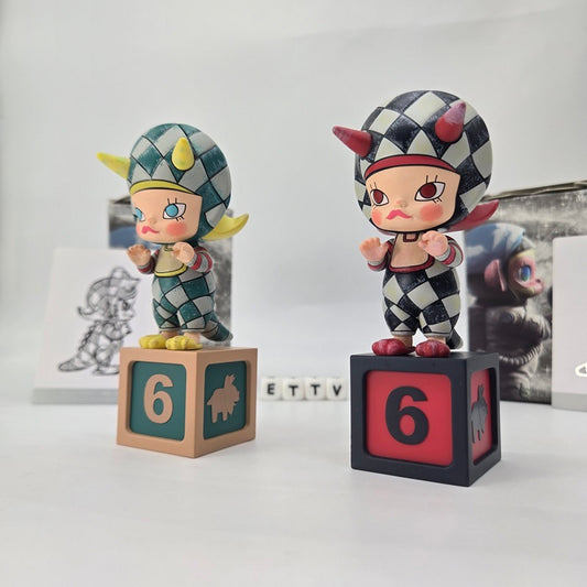 POPMART Molly Anniversary Statues Classical Retro (Dino) 2pc – Artist Signed
