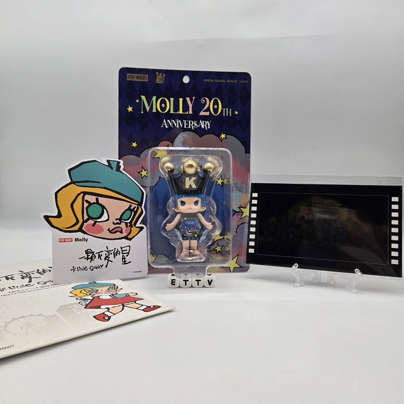 POPMART MEGA Royal Molly 100% 20th Anniversary VIP Set - Artist Signed