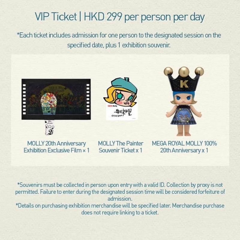 POPMART MEGA Royal Molly 100% 20th Anniversary VIP Set - Artist Signed