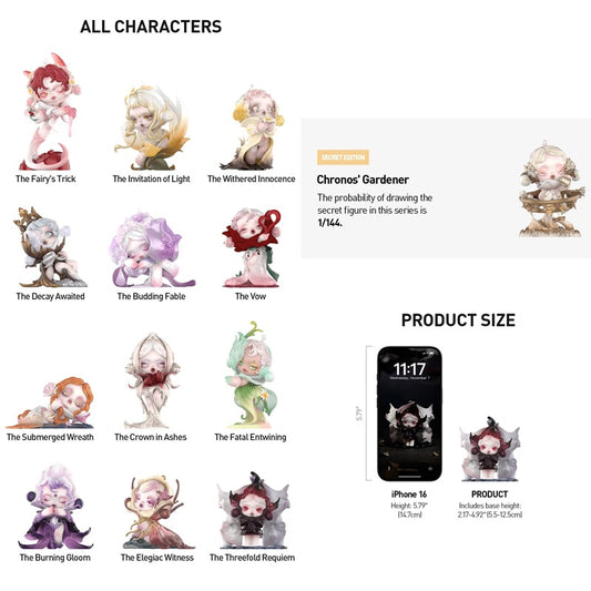 POP MART SKULLPANDA Petals in Four Acts Series Figures