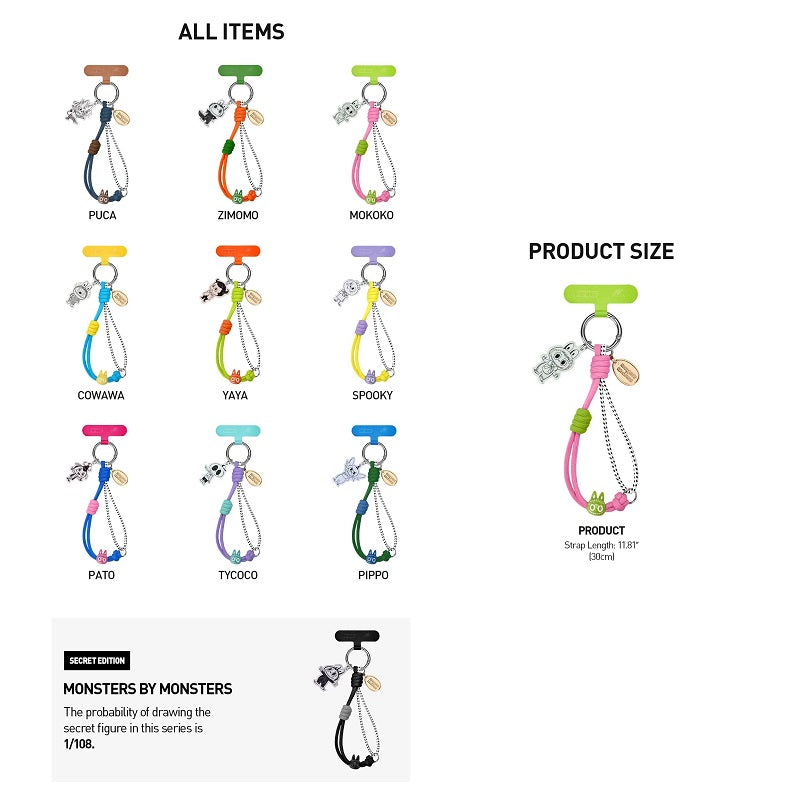 POP MART Labubu THE MONSTERS 10th Anniversary Series Phone Charm