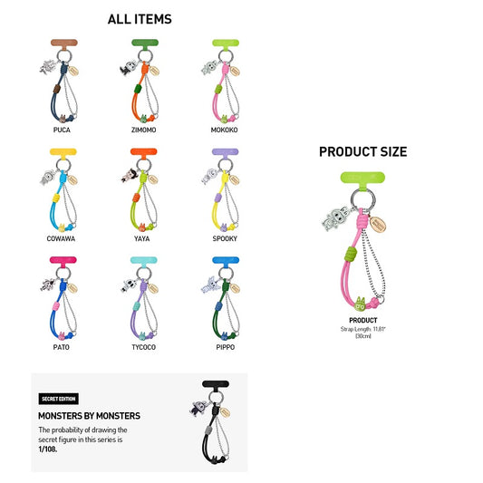 POP MART Labubu THE MONSTERS 10th Anniversary Series Phone Charm