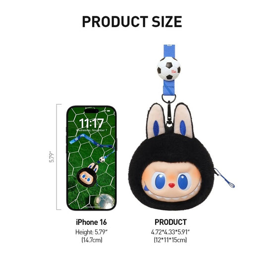 POPMART Labubu THE MONSTERS × FIFA Vinyl Plush Pendant (Sealed) NEW