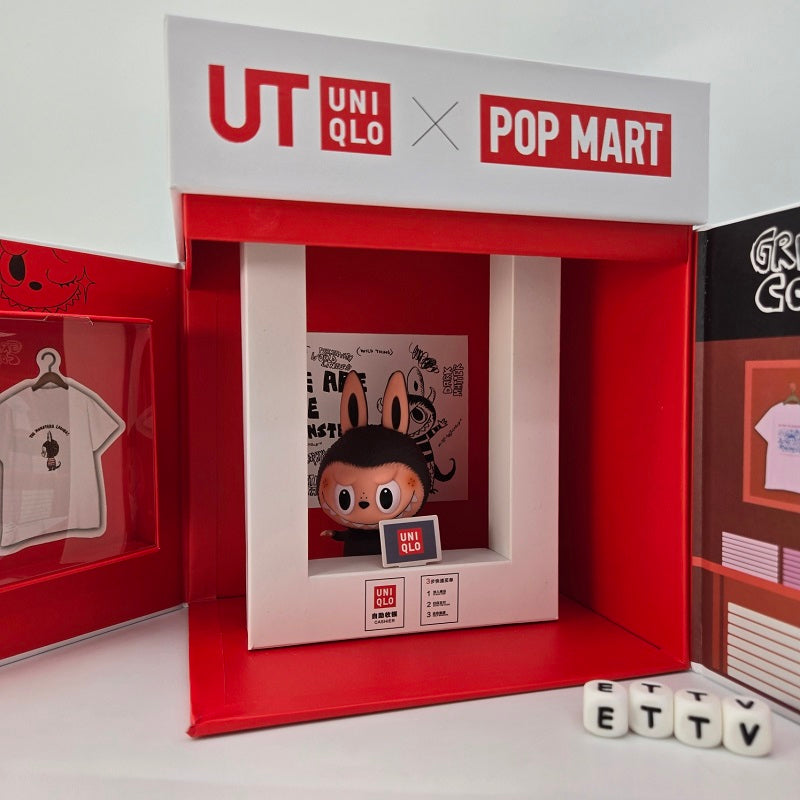 POPMART UNIQLO Labubu Official Prop Set with Mini Zimomo Freckles Original
