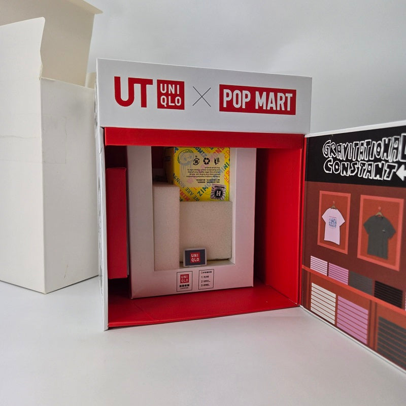 POPMART UNIQLO Labubu Official Prop Set with Zimomo Mini Series 4 Gold