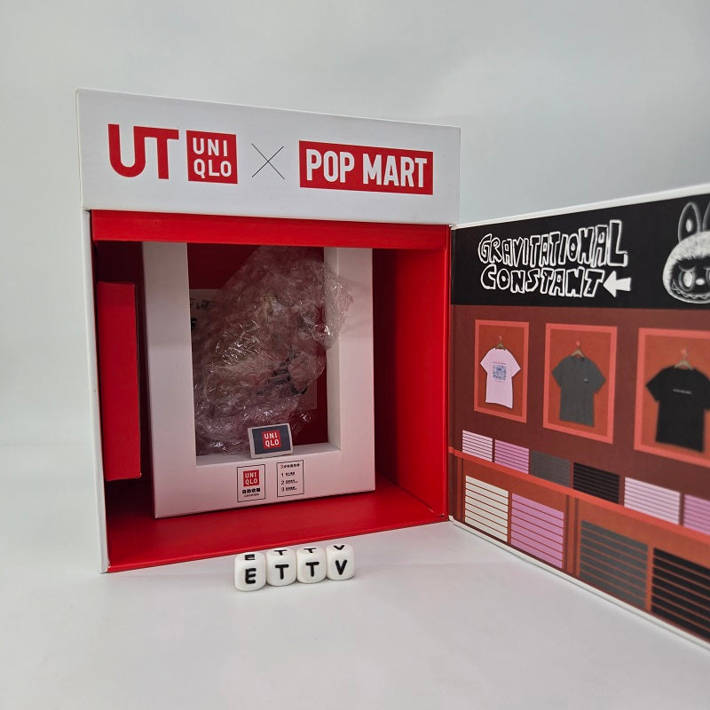 POPMART UNIQLO Labubu Official Prop Set with Mini ZIMOMO Gold