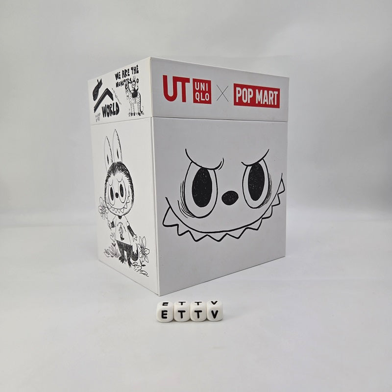 POPMART UNIQLO Labubu Official Prop Set with Mini ZIMOMO Gold