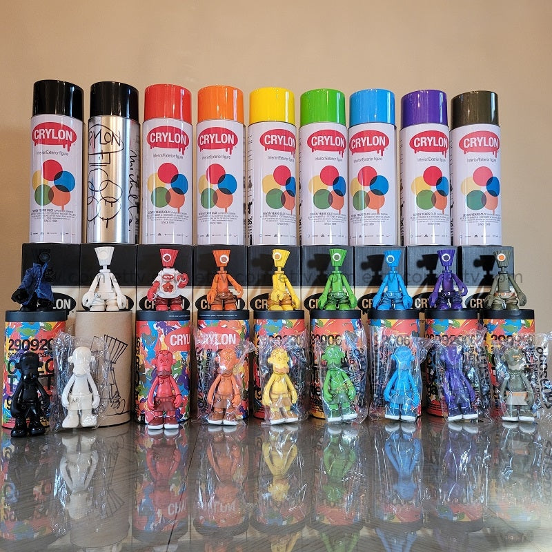 Ettv 2006 Michael Lau Tattoo & Ny Fat Crylon Ultra Rare Complete 9 Color Set Art Toys