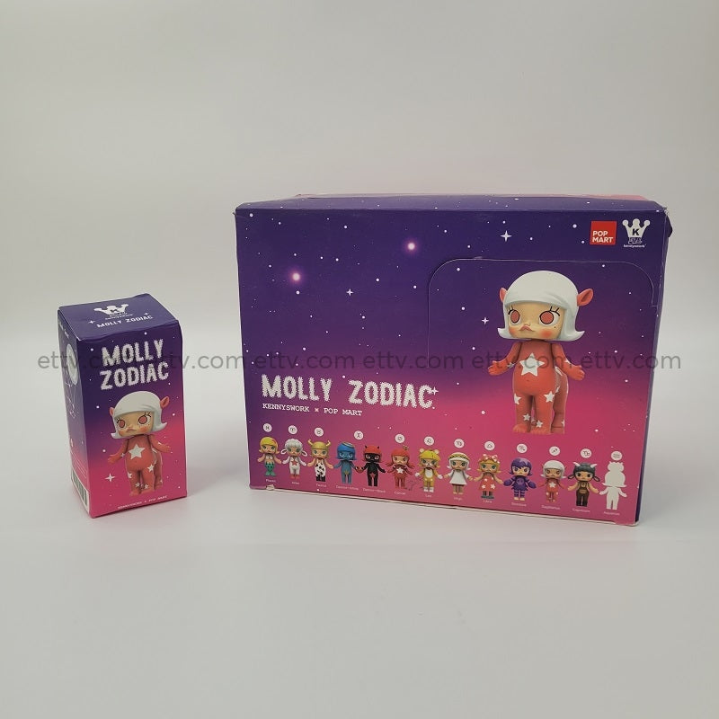 Ettv 2016 Popmart Kennyswork Molly Zodiac Series - Complete Hand-Signed Set With Secret Chase 1St
