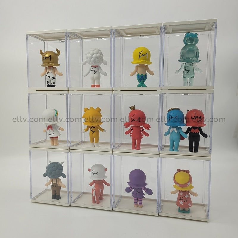 Ettv 2016 Popmart Kennyswork Molly Zodiac Series - Complete Hand-Signed Set With Secret Chase 1St