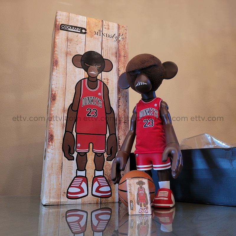 Ettv Coolrain X Mindstyle 18 Dunkeys 23 Pithecuse - Coa Numbered Limited Edition Of 300 Art Toys