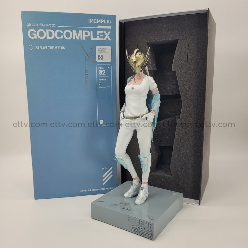 Ettv Imcmplx Athena: A Limited Edition Hand-Signed Figure With Coa By Bryan Lie Designer Toys
