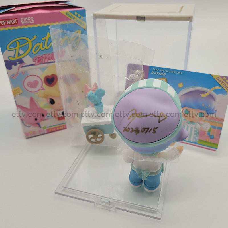 Ettv Popmart Dimoo Dating Series (Ice Cream) - Hand Signed By Ayan Deng Designer Toys