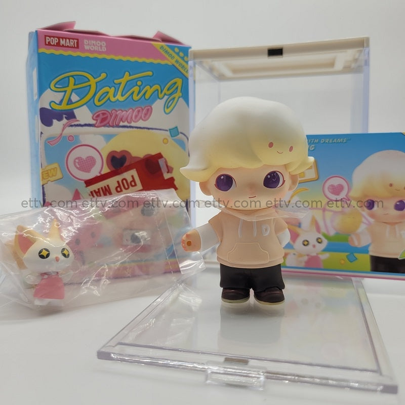 Ettv Popmart Dimoo Dating Series (Marshmallow) - Hand Signed By Ayan Deng Designer Toys