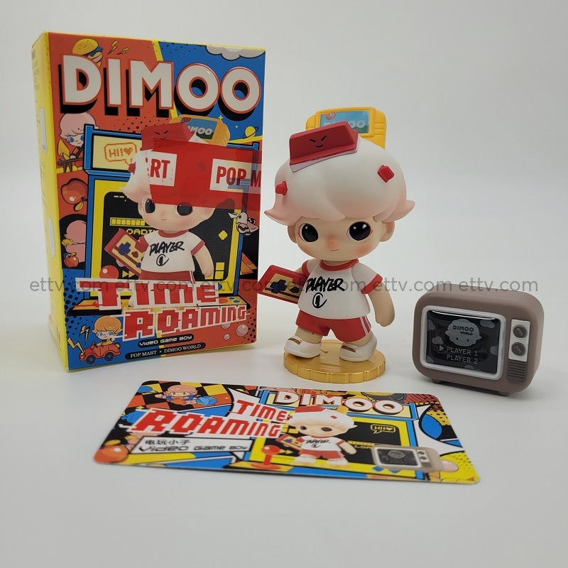Ettv Popmart Dimoo Time Roaming Series (Video Game Boy) Signed By Ayan Deng Art Toys