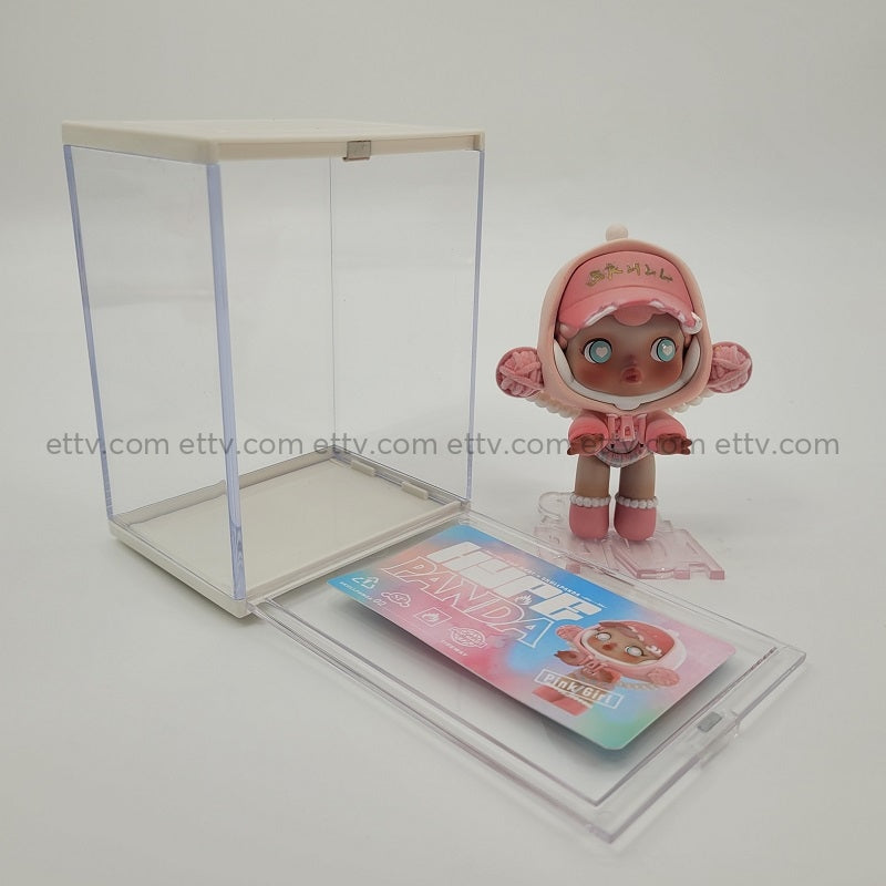 Ettv Popmart Skullpanda Hype Panda Series (Pink Girl) Signed And Marked By Xiongmiao Art Toys
