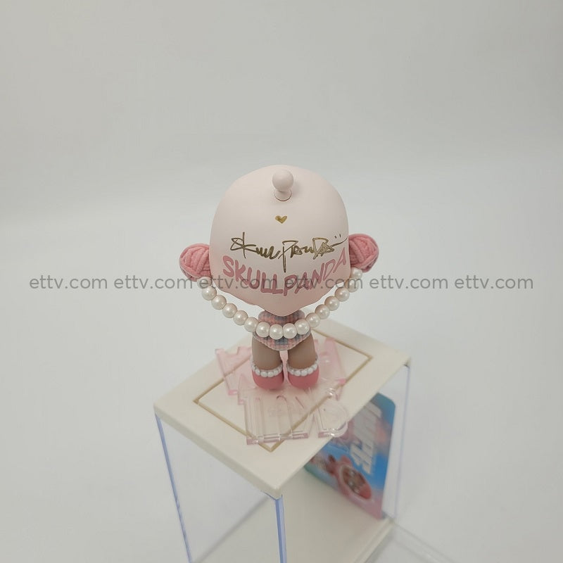 Ettv Popmart Skullpanda Hype Panda Series (Pink Girl) Signed By Artist Xiongmiao Art Toys