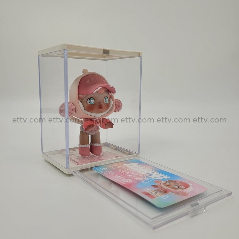 Ettv Popmart Skullpanda Hype Panda Series (Pink Girl) Signed By Artist Xiongmiao Art Toys