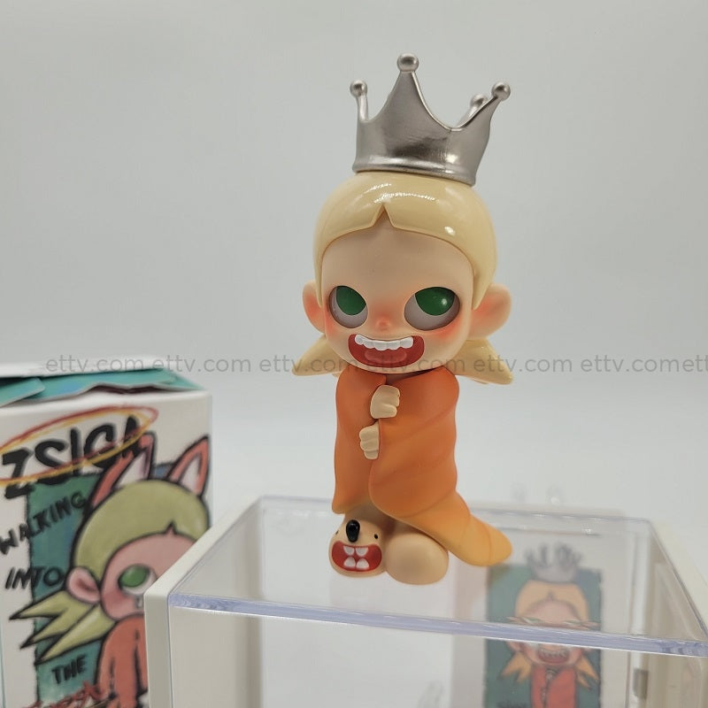 Ettv Popmart Zsiga Walking Into The Forest (Silver Crown)-Hand Signed By Artist Designer Toys