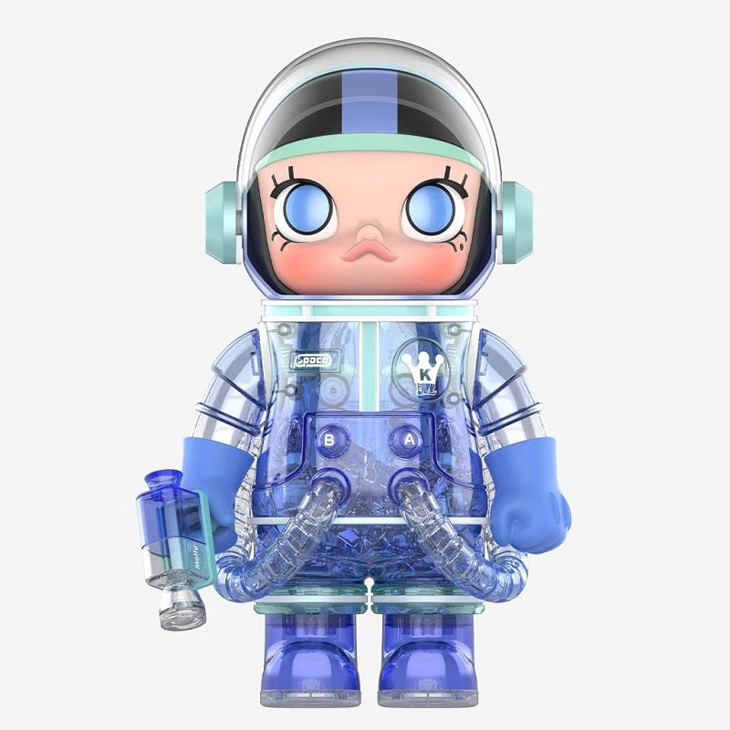 POPMART MEGA COLLECTION 400% SPACE MOLLY Soft Drink Series (Blue Hawai ...