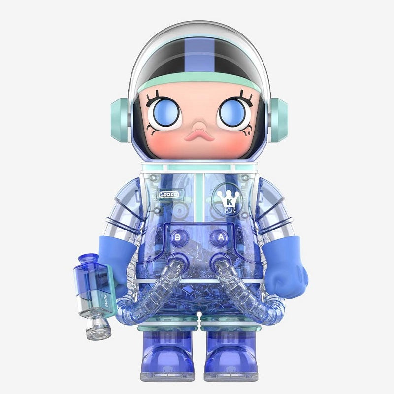 POPMART MEGA COLLECTION 400% SPACE MOLLY Soft Drink Series (Blue Hawaii)