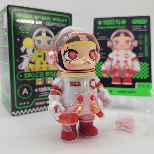 ETTV POPMART MEGA Space Molly 100% Series 2 (Heartbeat)-Hand Signed by Artist