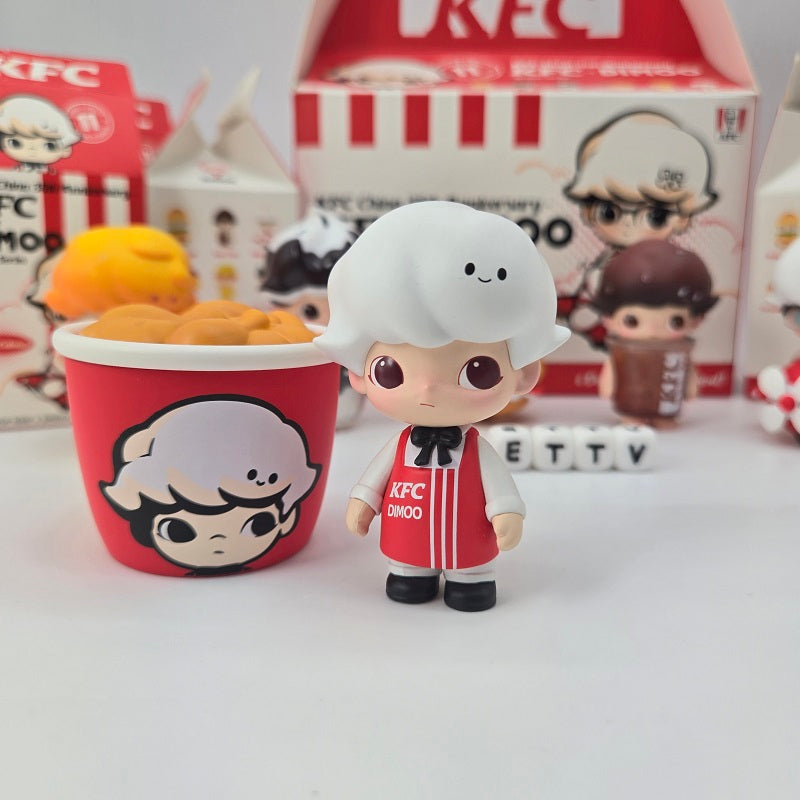 POPMART Dimoo KFC China 35th Anniversary Limited Series (7pc) Complete ...