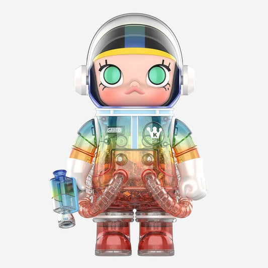 POPMART MEGA COLLECTION 400% SPACE MOLLY Soft Drink Series (Chase Secret Rainbow)