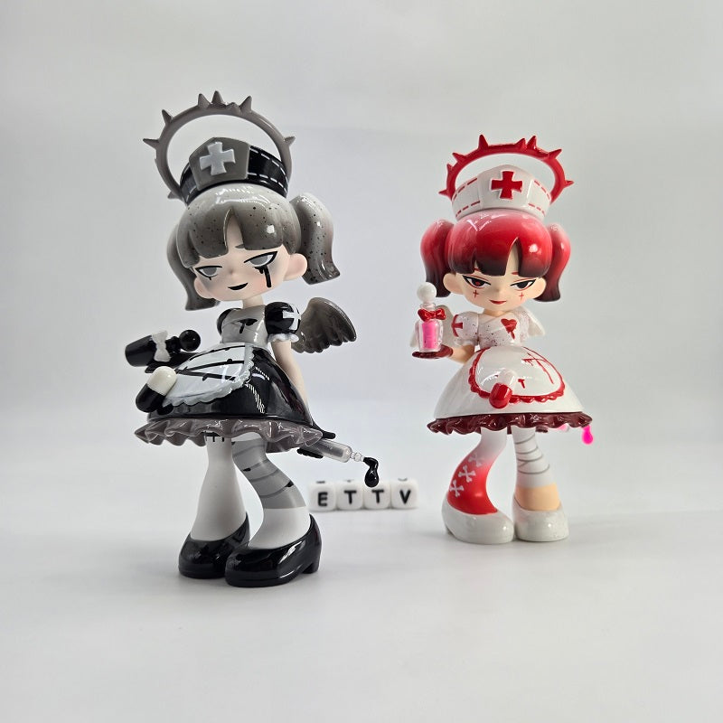 TOPTOY 6" Yandere Girl Remove the Label (Blood Angel, Secret Color) 2pc Set NEW