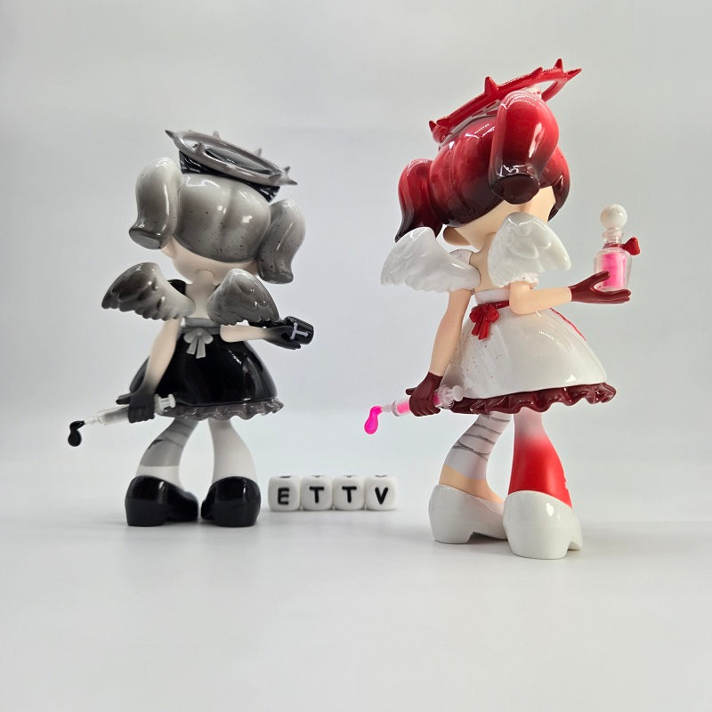 TOPTOY 6" Yandere Girl Remove the Label (Blood Angel, Secret Color) 2pc Set NEW