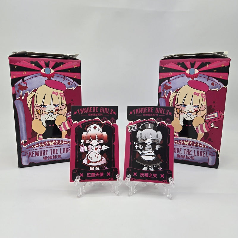 TOPTOY 6" Yandere Girl Remove the Label (Blood Angel, Secret Color) 2pc Set NEW