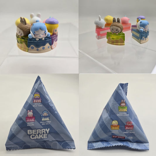 POPMART Mini Berry Cake Slice Series 2 (Skullpanda, Dimoo, Molly, Zimomo, Pucky, Bunny) 6pc, Set