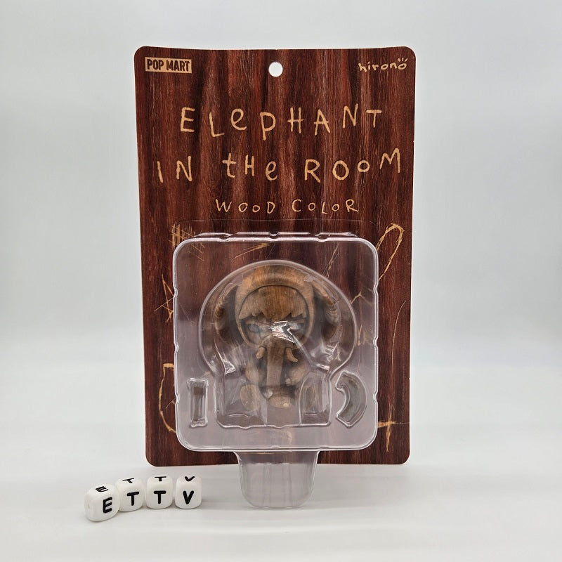 POPMART Hirono Elephant in the Room Figure (Wood Color) Thailand Limited Edition