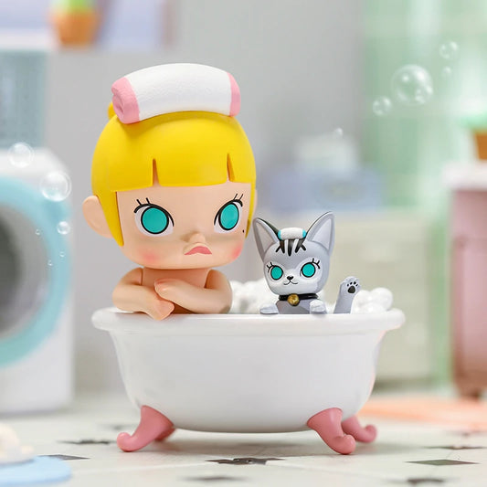 POPMART MOLLY A Boring Day with Molly Blind Box Series (#1 Bubble Bath Time) 1pc