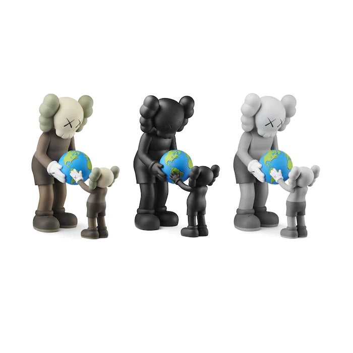 ETTV 2022 KAWS THE PROMISE Vinyl Figure Set Brown/Black/Grey