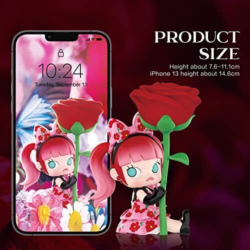POPMART Molly × Mika Ninagawa Flower Dreaming Series (#1 Red Rose Fiery Heart) 1pc